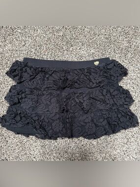 Juicy Couture Toddler Black Lace Skirt